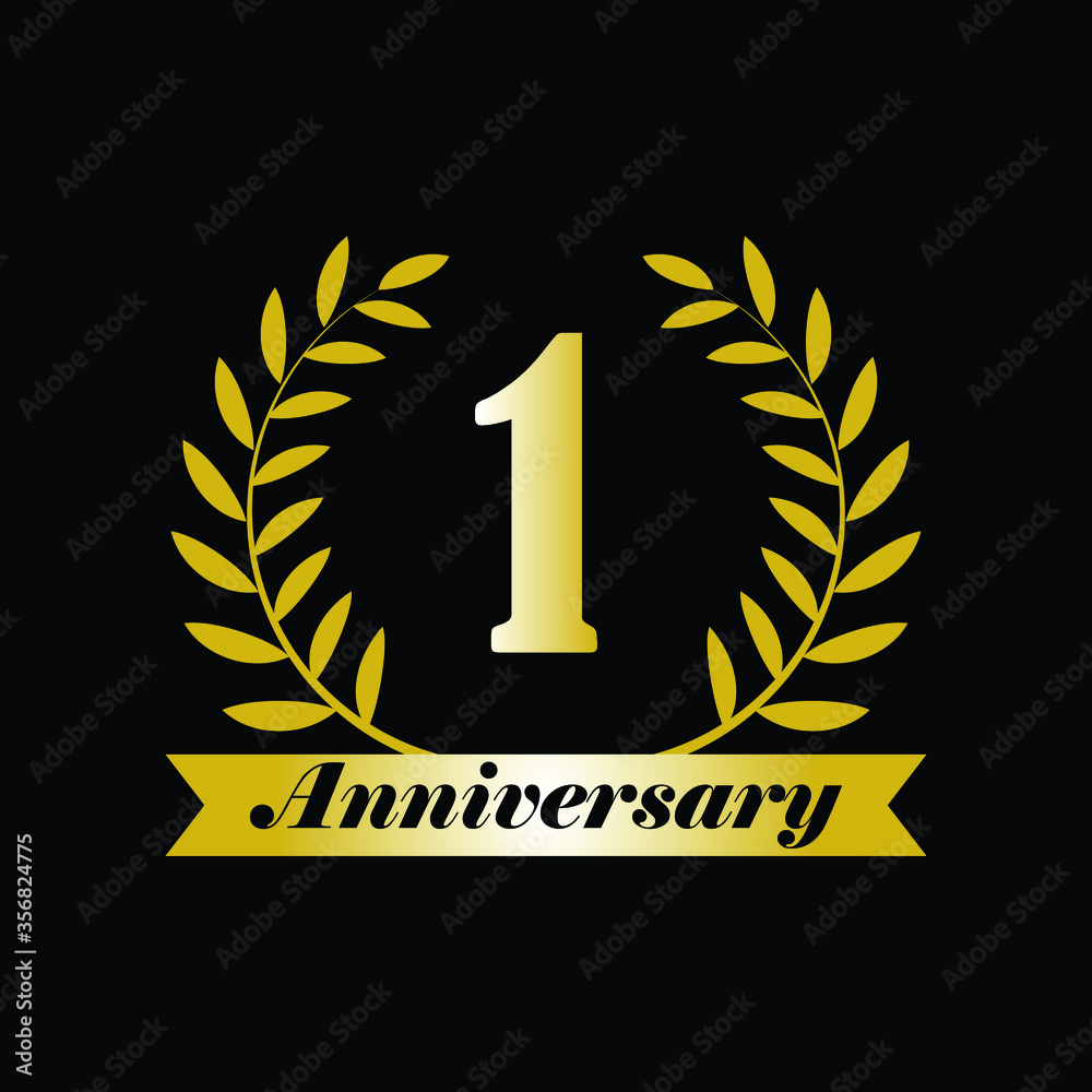 1 anniversary gold laurel wreath 1 anniversary gold laurel wreath