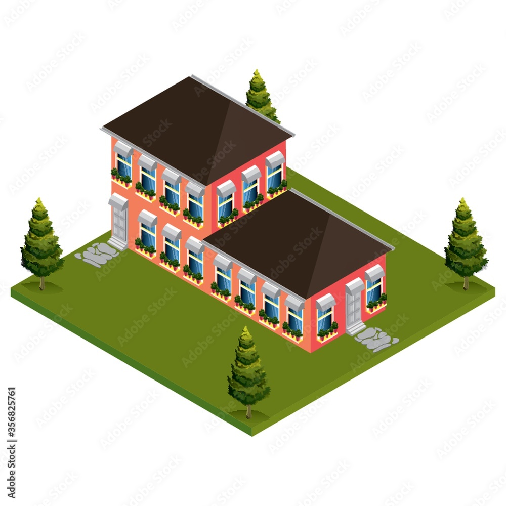 isometric house isometric house