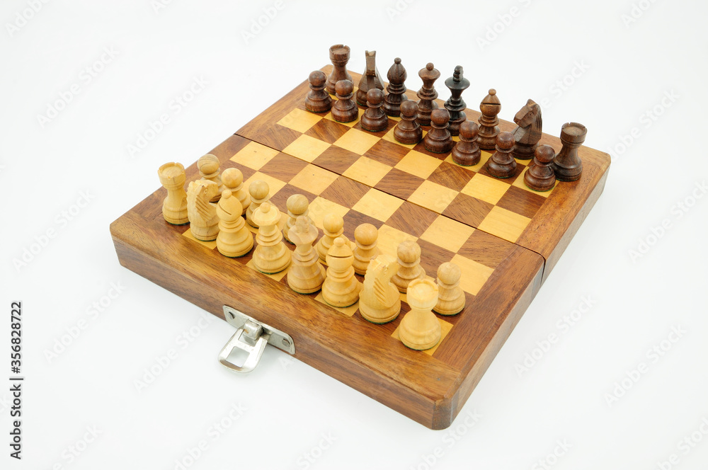 A Chessboard with a Full Set of Chess Pieces A Chessboard with a Full Set of Chess Pieces