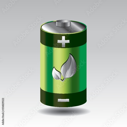 battery with leaf