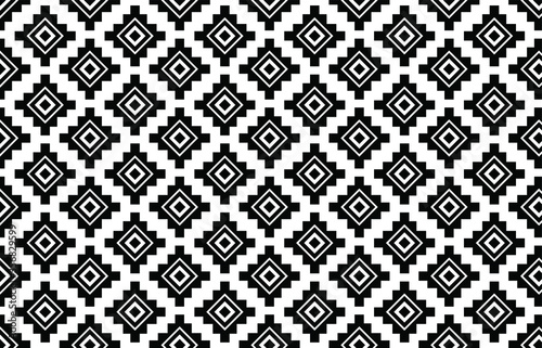 Black and white geometry ornaments from the motifs of the past, which are famous. can be used for various functions