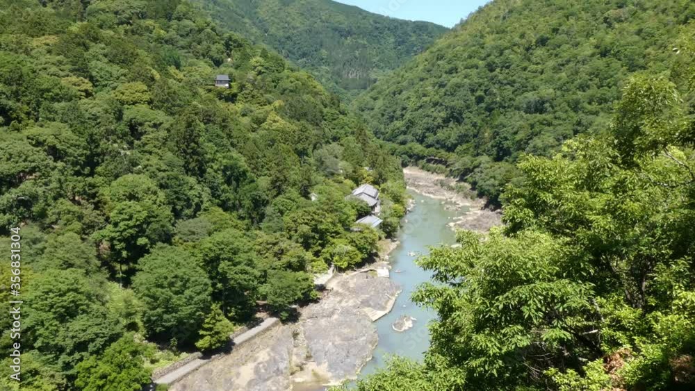 京都 嵐山の新緑と初夏の景色 京都 嵐山の新緑と初夏の景色