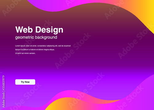 Dynamic shapes composition for landing page