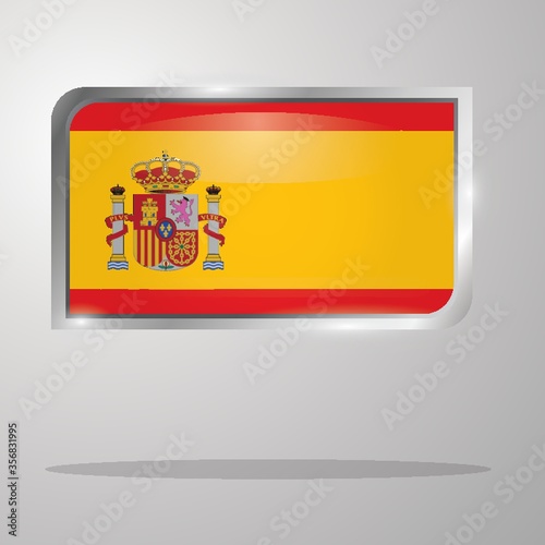 spain flag button