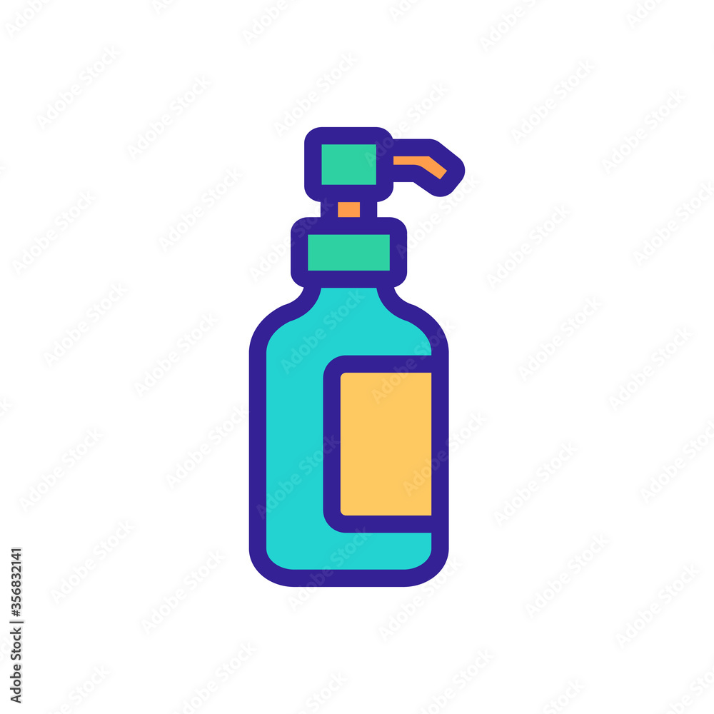 makeup remover cosmetology foam bottle icon vector. makeup remover cosmetology foam bottle sign. isolated color symbol illustration