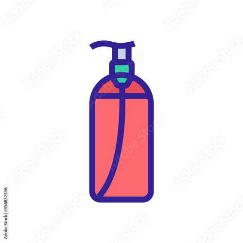 makeup remover liquid soap icon vector. makeup remover liquid soap sign. isolated color symbol illustration