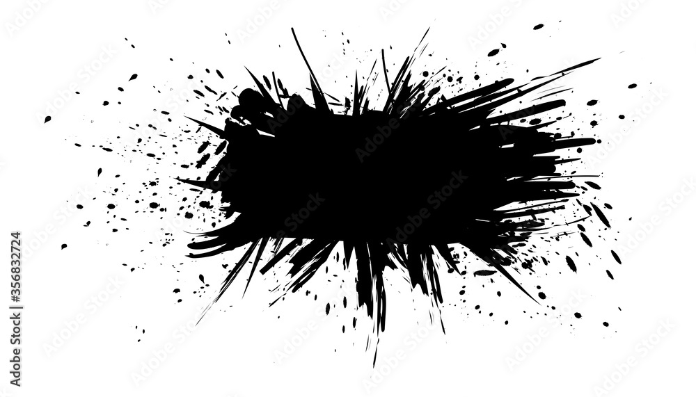 hand drawn of brush stroke for black ink paint. grunge backdrop, dirt banner, watercolor design and dirty texture. vector illustration hand drawn of brush stroke for black ink paint. grunge backdrop, dirt banner, watercolor design and dirty texture. vector illustration