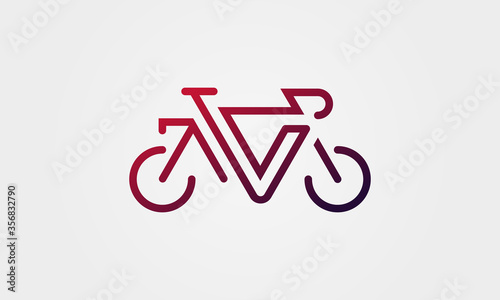 Modern cycle logo design template