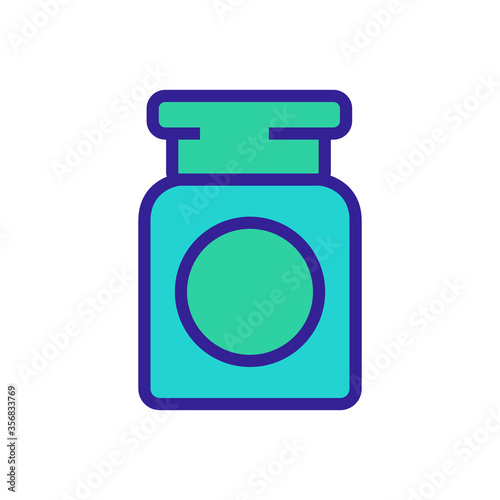 makeup remover cosmetology container icon vector. makeup remover cosmetology container sign. isolated color symbol illustration
