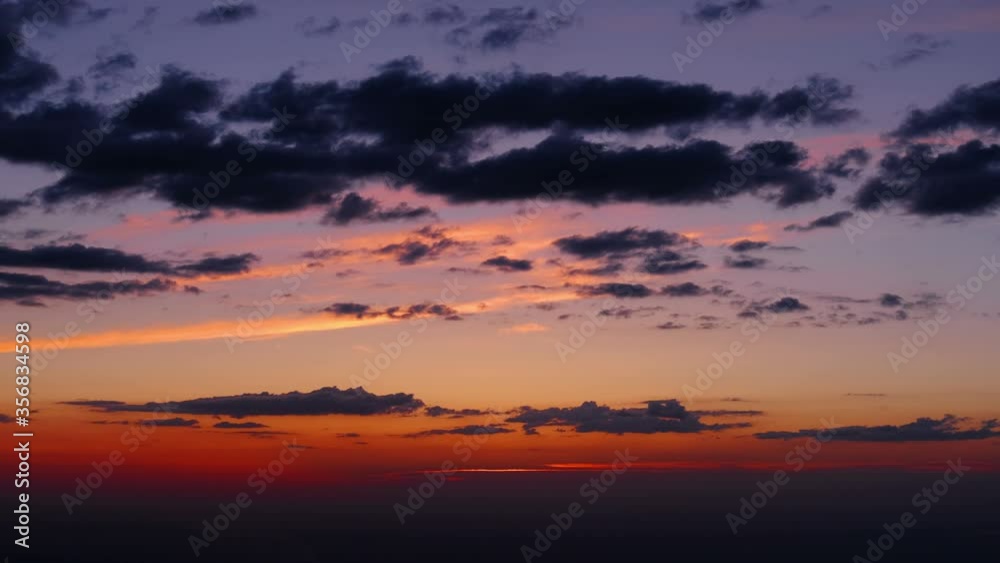 Sunset sky with dramatic meditation clouds Sunset sky with dramatic meditation clouds