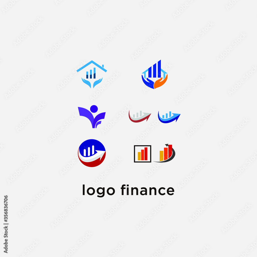 company logo design finace icon.