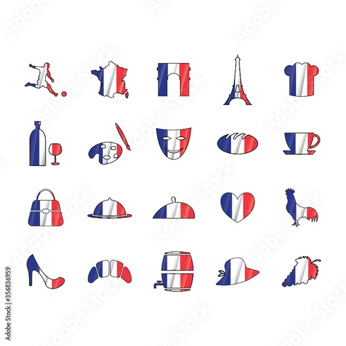 set of france icons