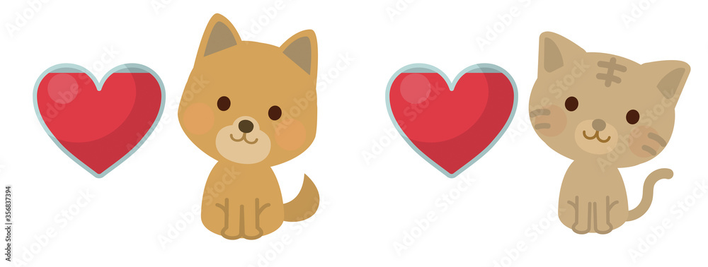 献血や採血する 犬と猫 イラスト Stock Vector Adobe Stock