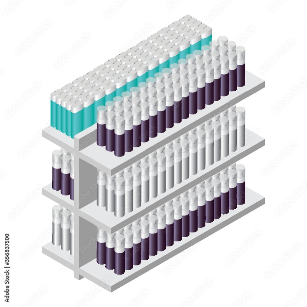 racks with spray bottles racks with spray bottles