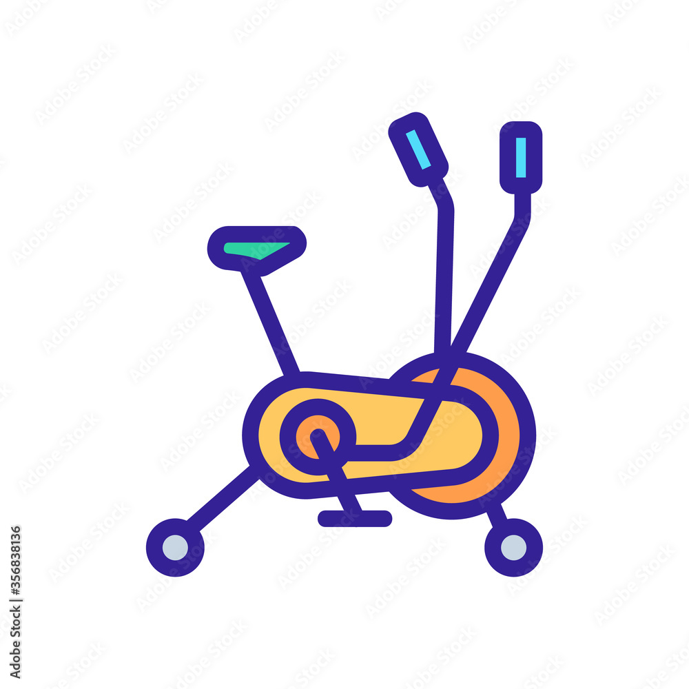 exercise bike cardio sport tool icon vector. exercise bike cardio sport tool sign. isolated color symbol illustration