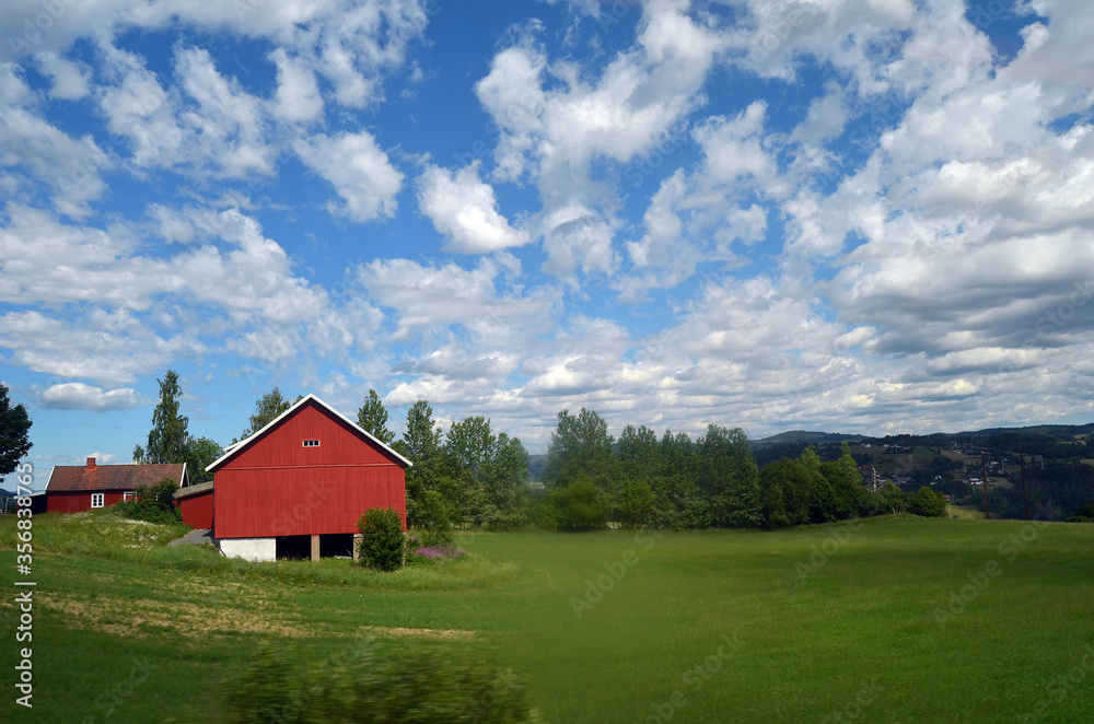 Railway travel in Norway.Views in the train. Flamsban. The Bergen - Oslo train. Norway Railway travel in Norway.Views in the train. Flamsban. The Bergen - Oslo train. Norway