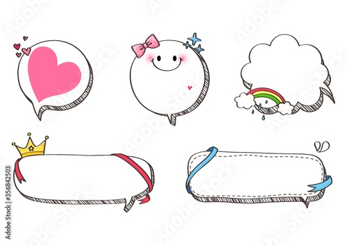 assorted speech bubbles