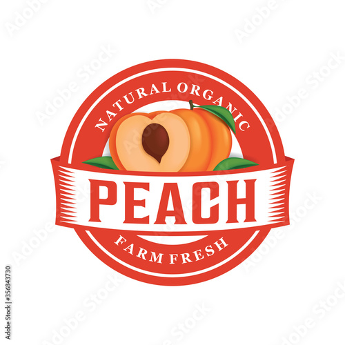 Peach logo design 