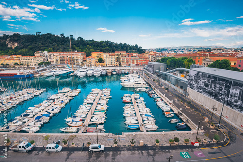 Beautiful Day at Port Lympia Old Town Nice France