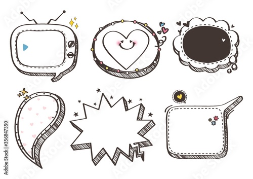 assorted speech bubbles