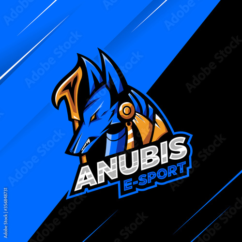 Anubis esport gaming mascot 