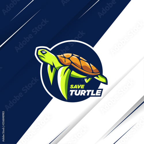 turtle logo mascot