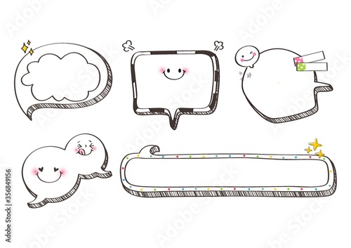 assorted speech bubbles