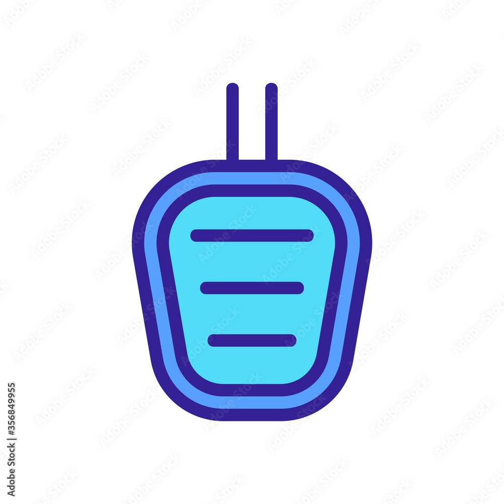 car pedal icon vector. car pedal sign. isolated color symbol illustration car pedal icon vector. car pedal sign. isolated color symbol illustration
