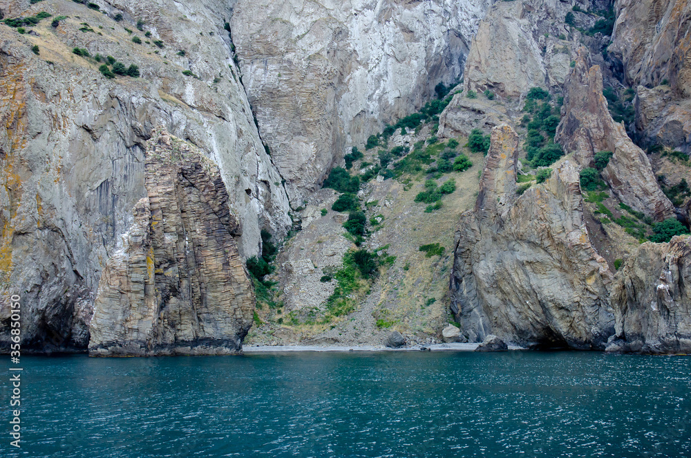sea, rocks, Geology, black sea, Crimea