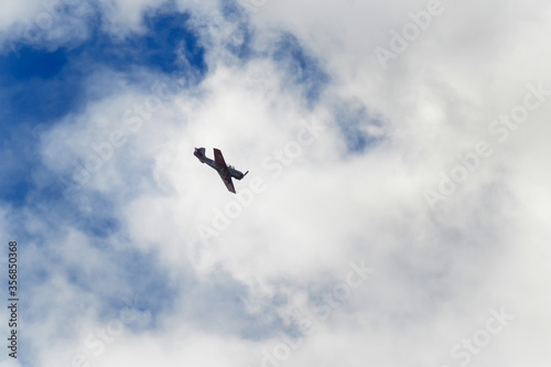 airplane in the sky aerobatics
