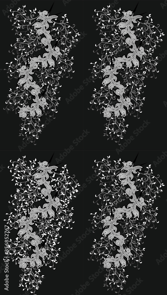 Obraz premium colorful floral pattern image background ..