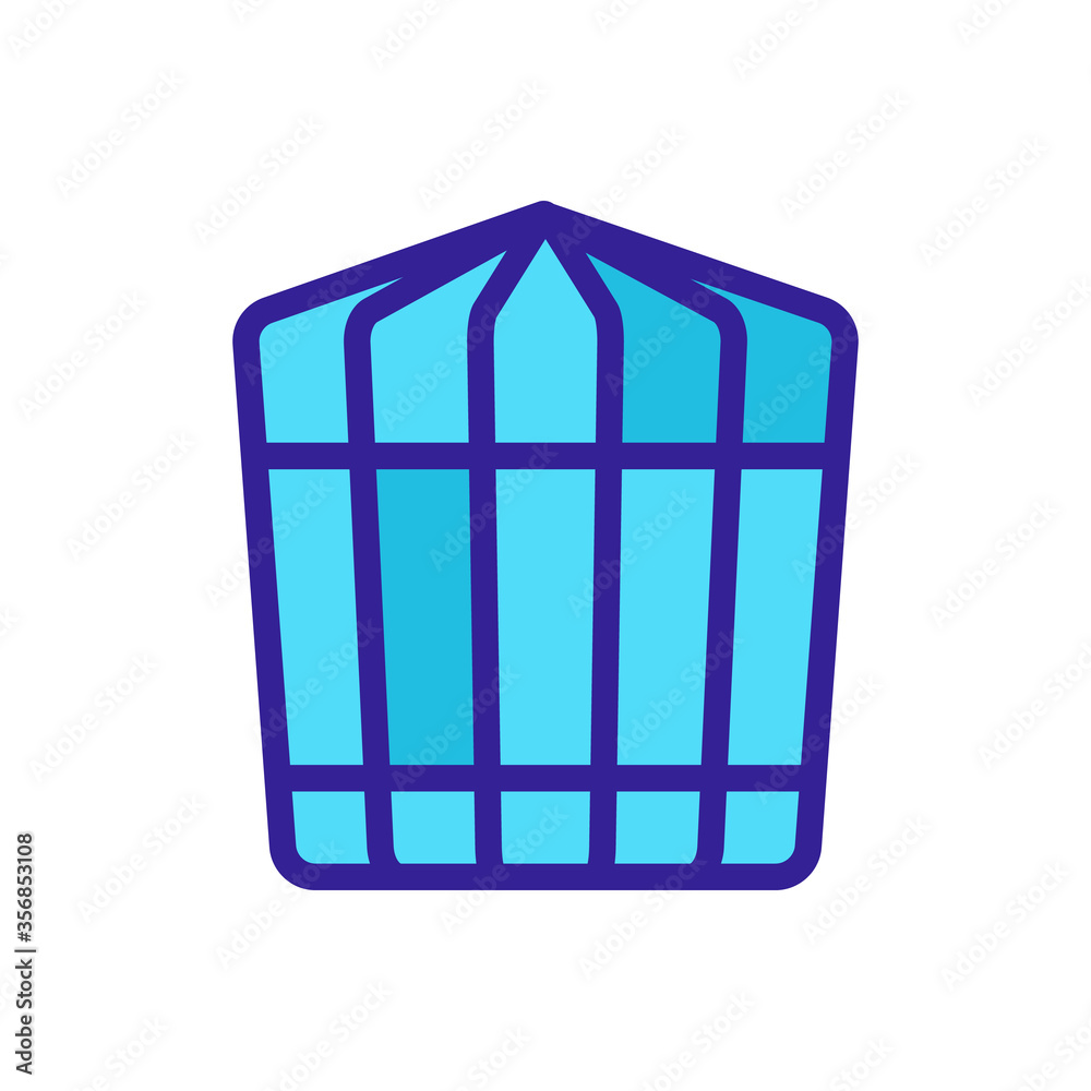 transportation animal cage icon vector. transportation animal cage sign. isolated color symbol illustration transportation animal cage icon vector. transportation animal cage sign. isolated color symbol illustration