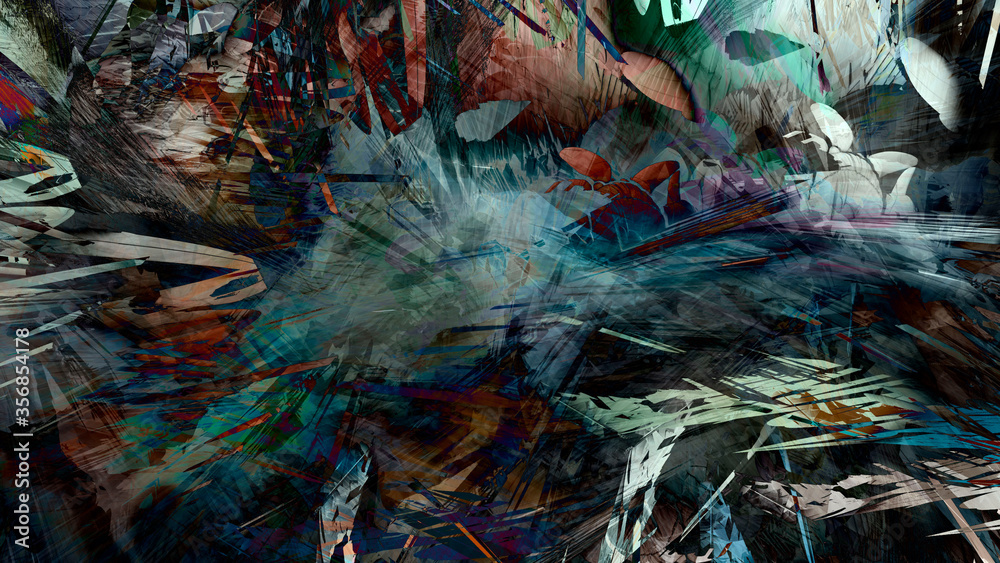 Abstract digital painting textured background