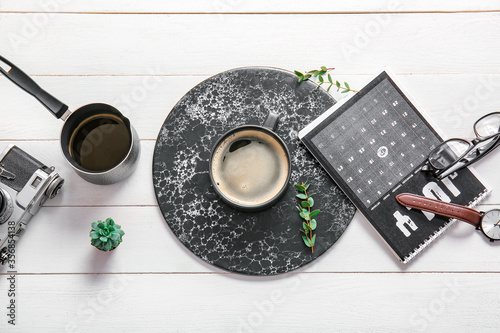 Flat lay composition with c...