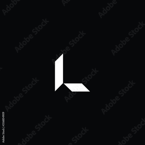 Logo design of L LL in vector logo for construction, home, real estate, building, property. Minimal awesome trendy professional logo design template on black background.