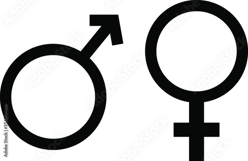 Gender symbol. design template vector