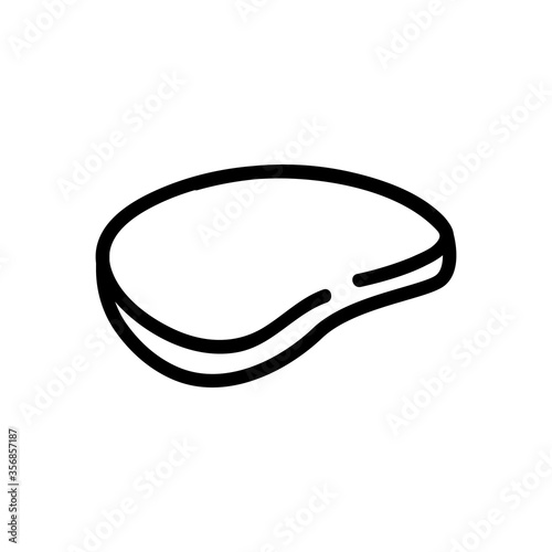 yoga mat for physical exercise icon vector. yoga mat for physical exercise sign. isolated contour symbol illustration