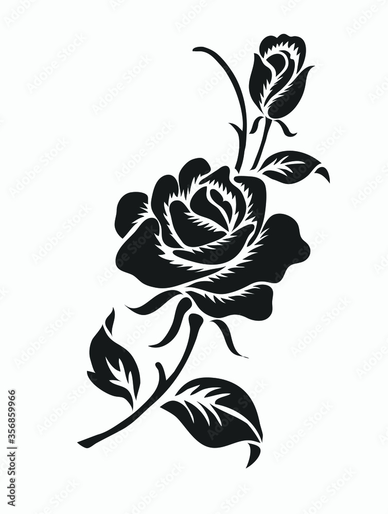 Obraz premium vector illustration of a rose