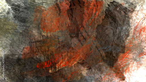 Abstract painting brush stroke texture rock nature geological underwater atmospheric landscape illustration background