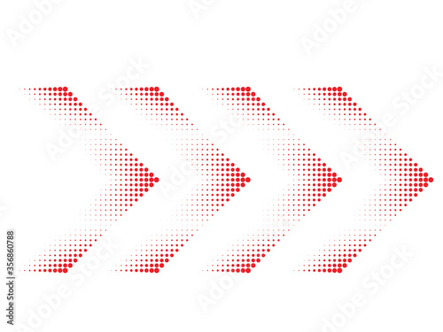 sideways. dotted sign. Arrow element for your design.Striped direction. vector illustration