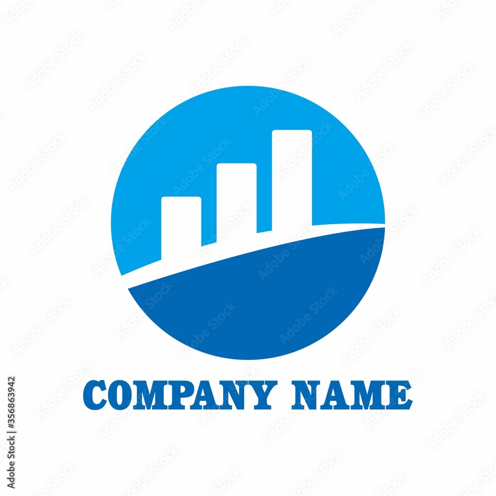 financial logo , graph logo vector