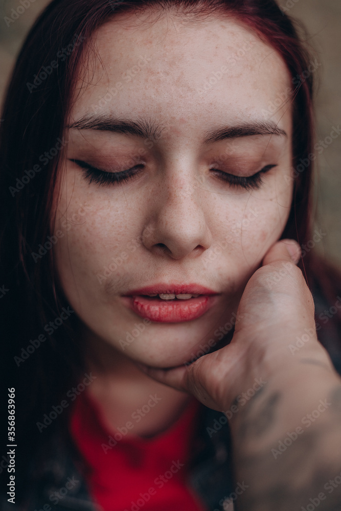 portrait of a young woman portrait of a young woman