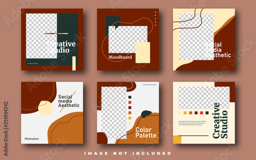 Fashion sale for social media feed template. Social media template vector illustration. Promotion banner template