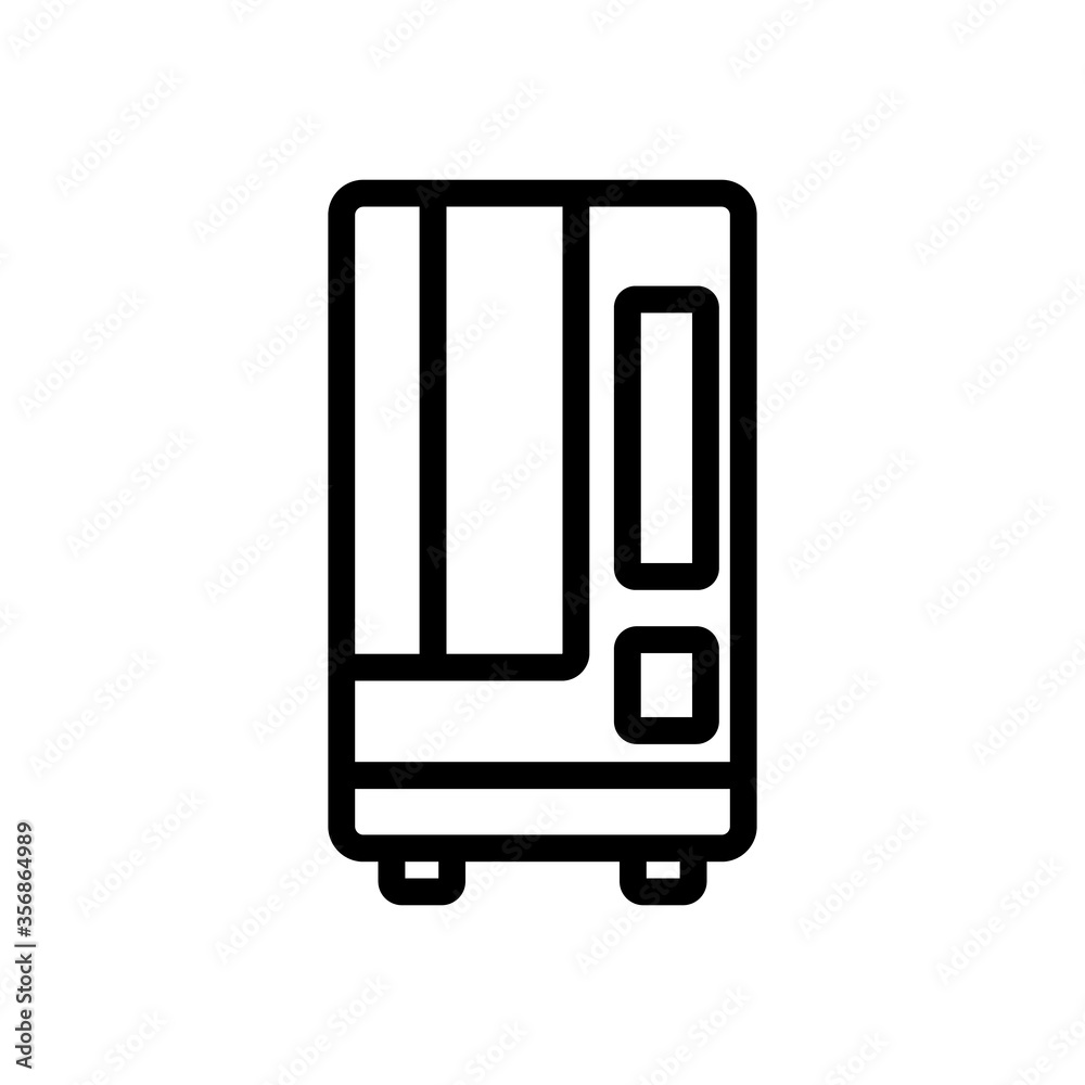 vending machine sell food and drinks icon vector. vending machine sell food and drinks sign. isolated contour symbol illustration vending machine sell food and drinks icon vector. vending machine sell food and drinks sign. isolated contour symbol illustration