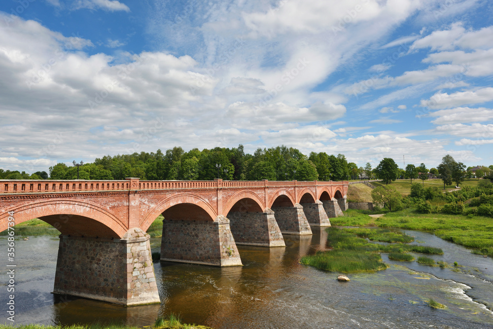 Kuldiga brick bridge, Latvia