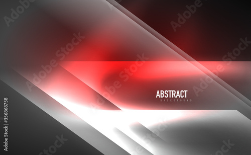 Dynamic neon shiny abstract background. Trendy abstract layout template for business or technology presentation, internet poster or web brochure cover, wallpaper