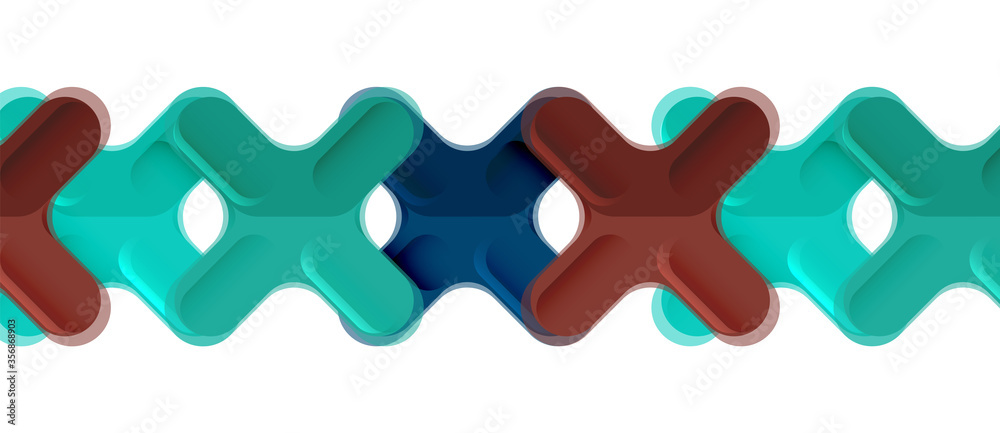 Glossy multicolored plastic style cross composition, x shape design, techno geometric modern abstract background. Trendy abstract layout template Glossy multicolored plastic style cross composition, x shape design, techno geometric modern abstract background. Trendy abstract layout template