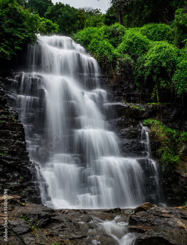 The beauty of Palaoorkotta waterfalls in Malappuram district of Kerala state  India.