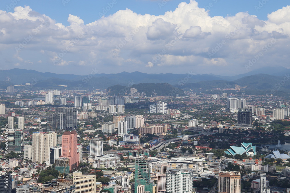 Paysage urbain à Kuala Lumpur, Malaisie