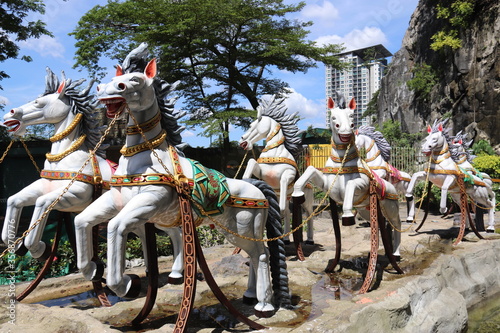 Photography Chevaux des grottes de Batu à Kuala Lumpur, Malaisie